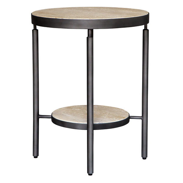 Uttermost Dauntless Travertine Side Table