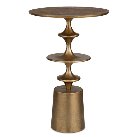 Uttermost Flight Brass Accent Table