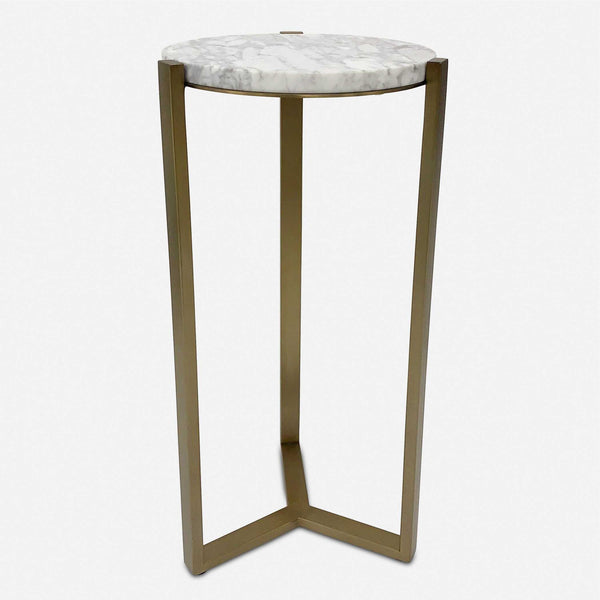 Uttermost Pietra Carrara Marble Drink Table