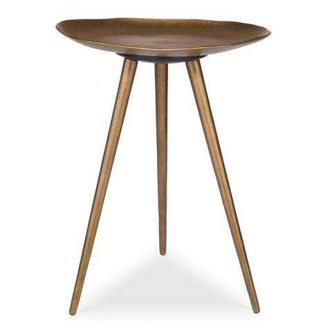 Uttermost Lily Pad Antique Brass Accent Table