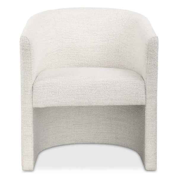 Uttermost Encompass White Fabric Dining Chair