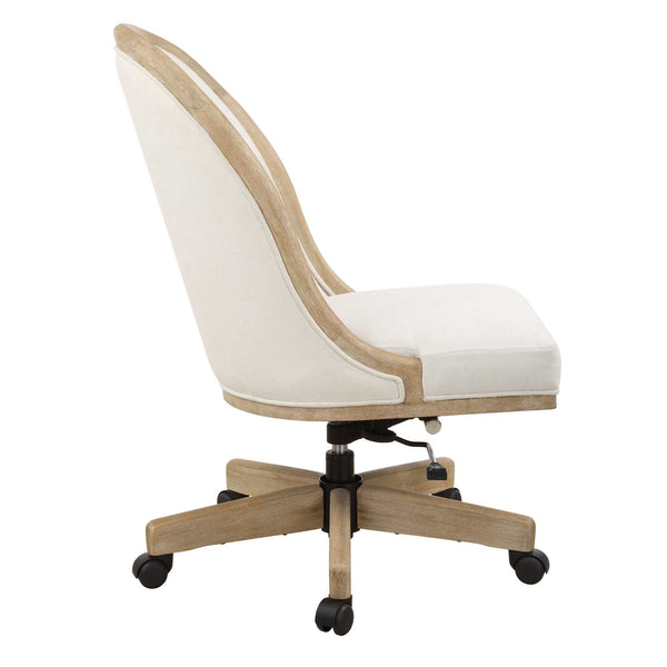 Uttermost Lithe Light Oak Desk Chair