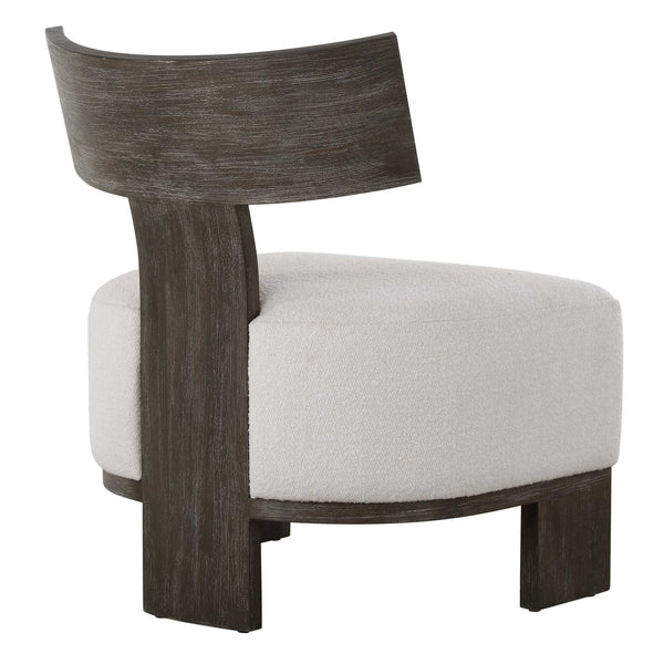 Uttermost Finlay Dark Walnut Accent Chair