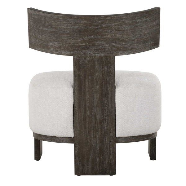 Uttermost Finlay Dark Walnut Accent Chair