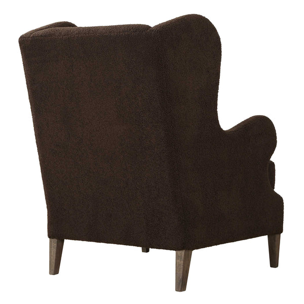Uttermost Serpentine Brown Fabric Accent Chair