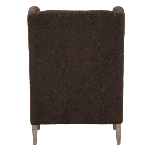 Uttermost Serpentine Brown Fabric Accent Chair