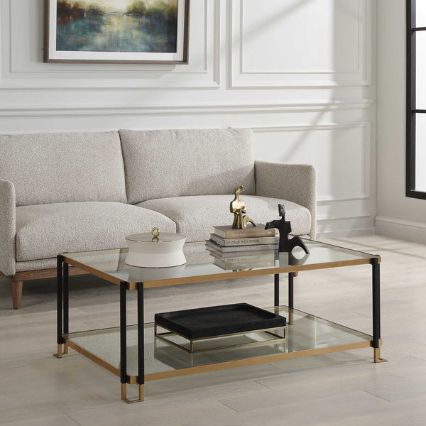 Uttermost Kentmore Glass Coffee Table