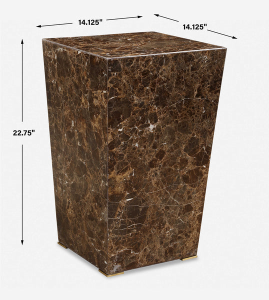 Uttermost Poe Marble Accent Table