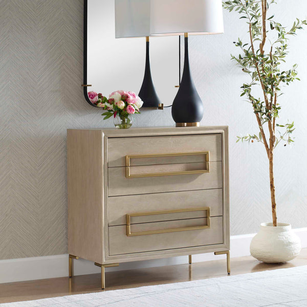 Uttermost Alessia Light Oak Accent Chest