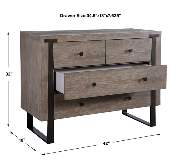 Uttermost Gabriel Oak Accent Chest