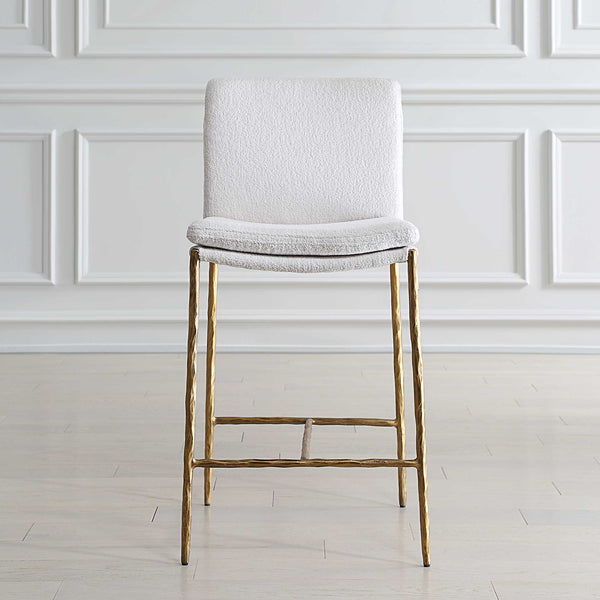 Uttermost Ascend White Counter Stool