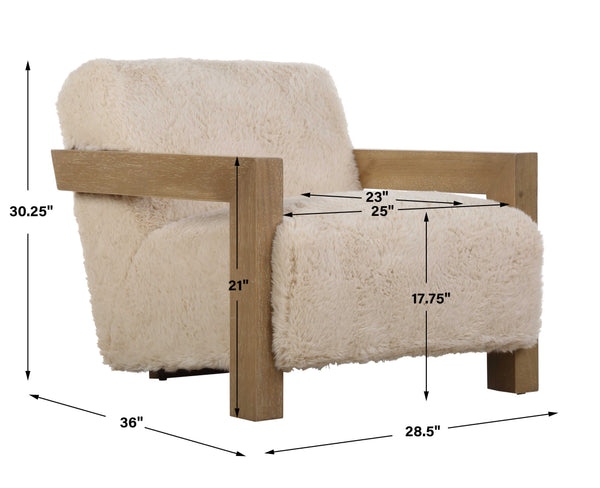 Uttermost Jackson Sheepskin Accent Chair