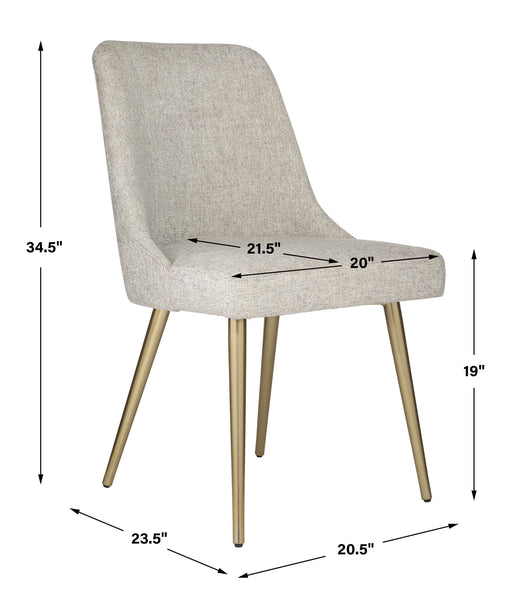 Uttermost Bramwell Gray Dining Chair