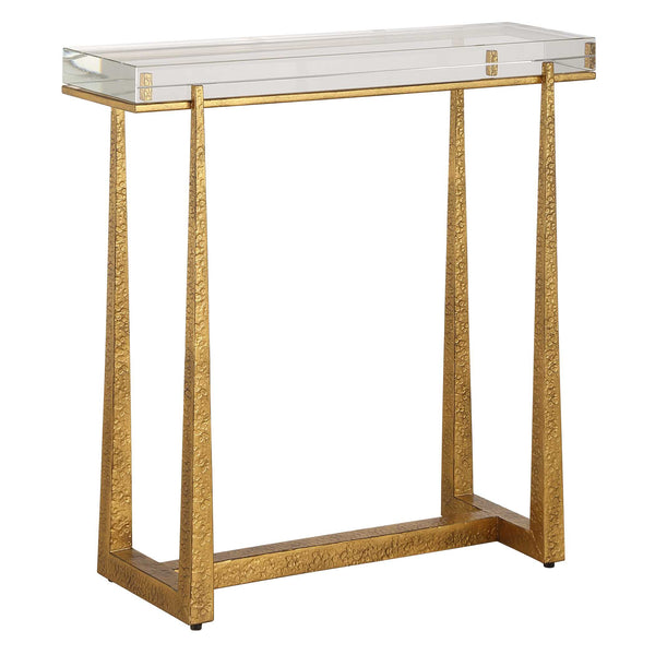 Uttermost Midas Thick Crystal Accent Table