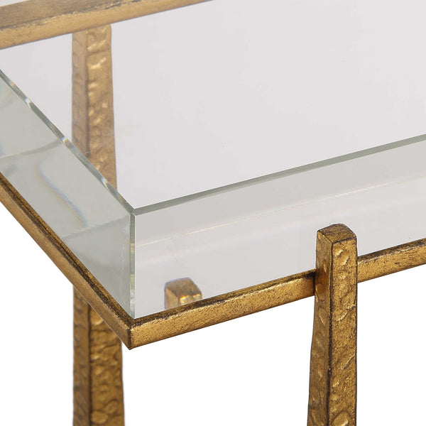 Uttermost Midas Thick Crystal Accent Table