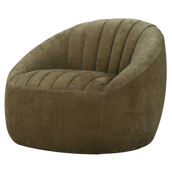 Uttermost Narrows Moss Green Swivel Chair