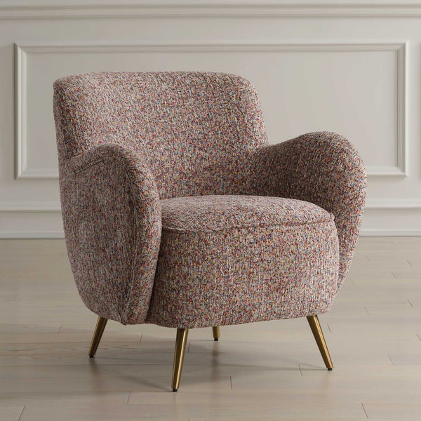 Uttermost Gemstone Confetti Toned Accent Chair