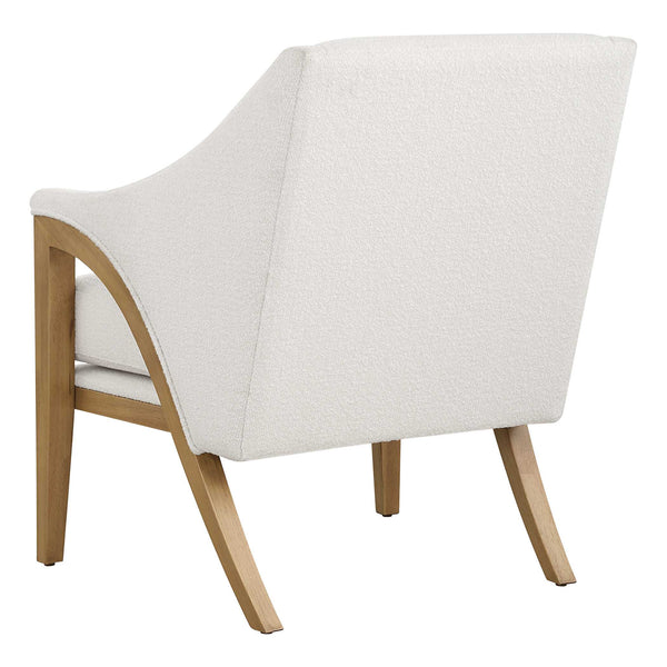 Uttermost Evolve White Fabric Accent Chair