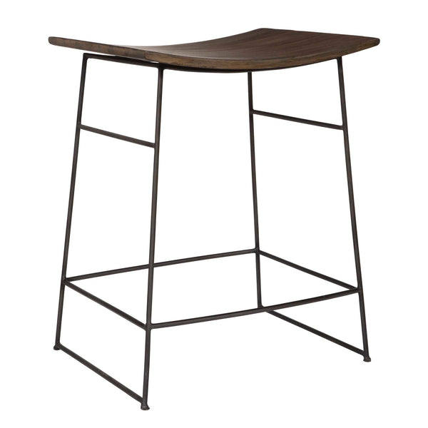 Uttermost Thura Walnut Counter Stool