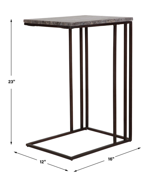 Uttermost Theodore Travertine Accent Table