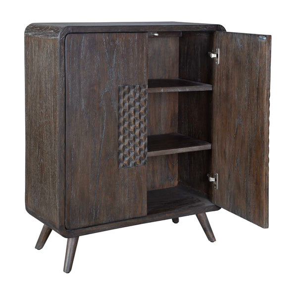 Uttermost Hausen 2 Door Mid-Century Cabinet