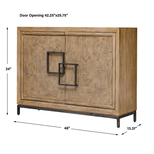 Uttermost Paltrow Burl 2 Door Cabinet