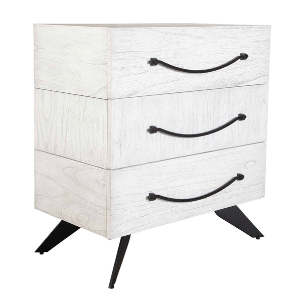 Uttermost Vivi 3 Drawer White Chest