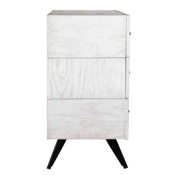 Uttermost Vivi 3 Drawer White Chest