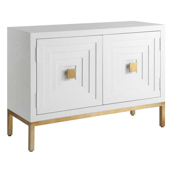 Uttermost Aiken White 2 Door Cabinet