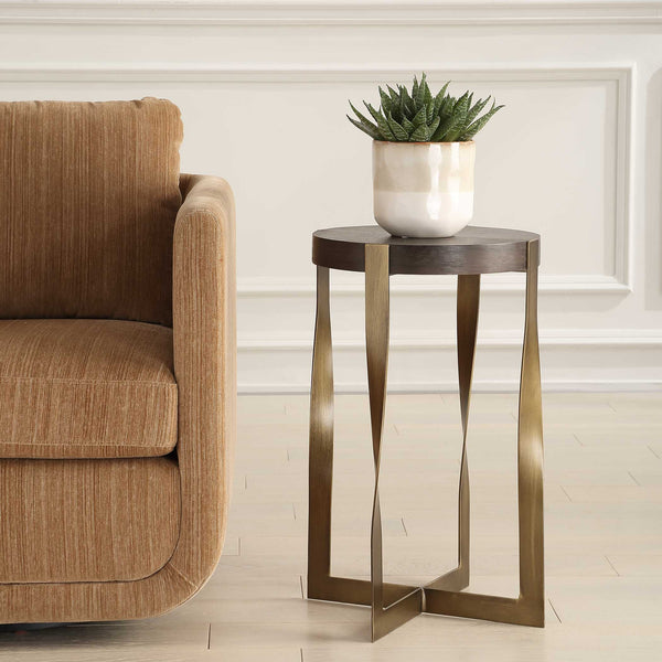 Uttermost Drew Brass Accent Table