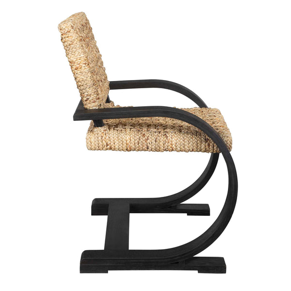 Uttermost Rehema Black Dining Chair