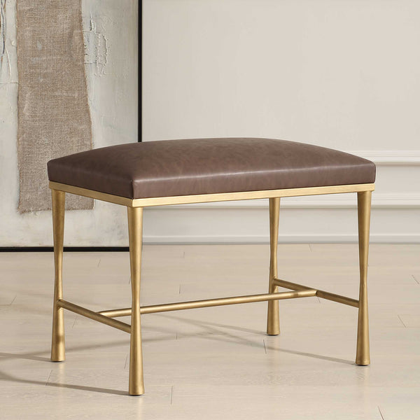 Uttermost Reform Gold Small Bench