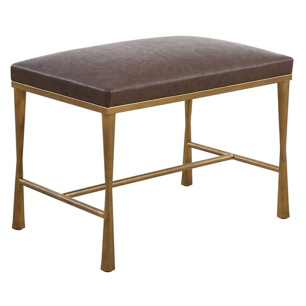 Uttermost Reform Gold Small Bench