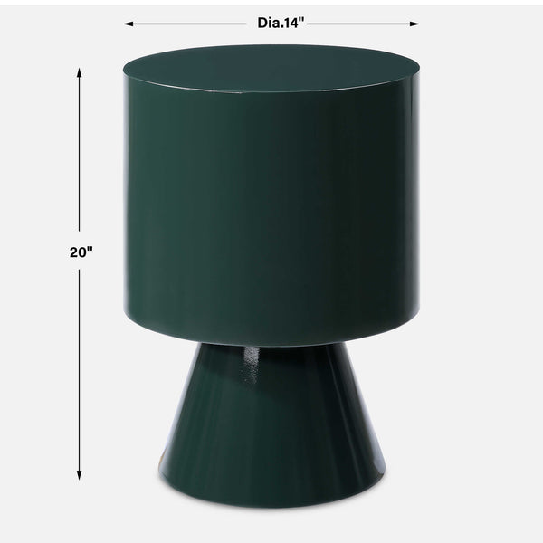 Uttermost Denison Dark Green Accent Table