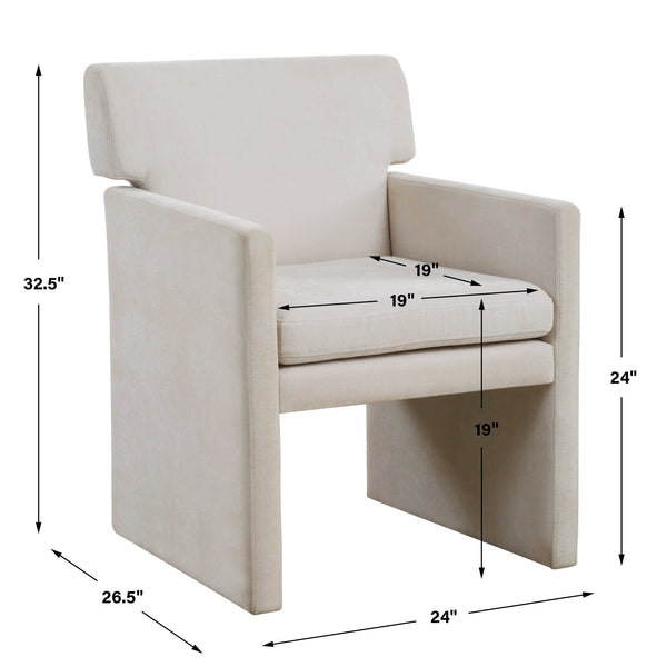 Uttermost Colette Ivory Dining Chair