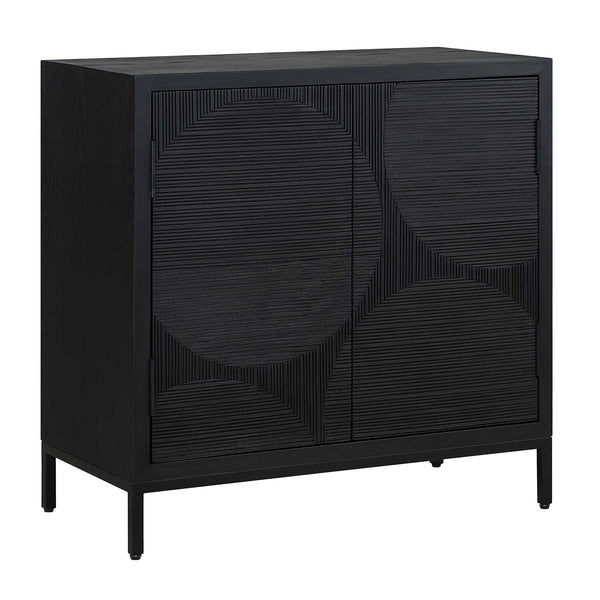 Uttermost Beswick Black 2 Door Cabinet