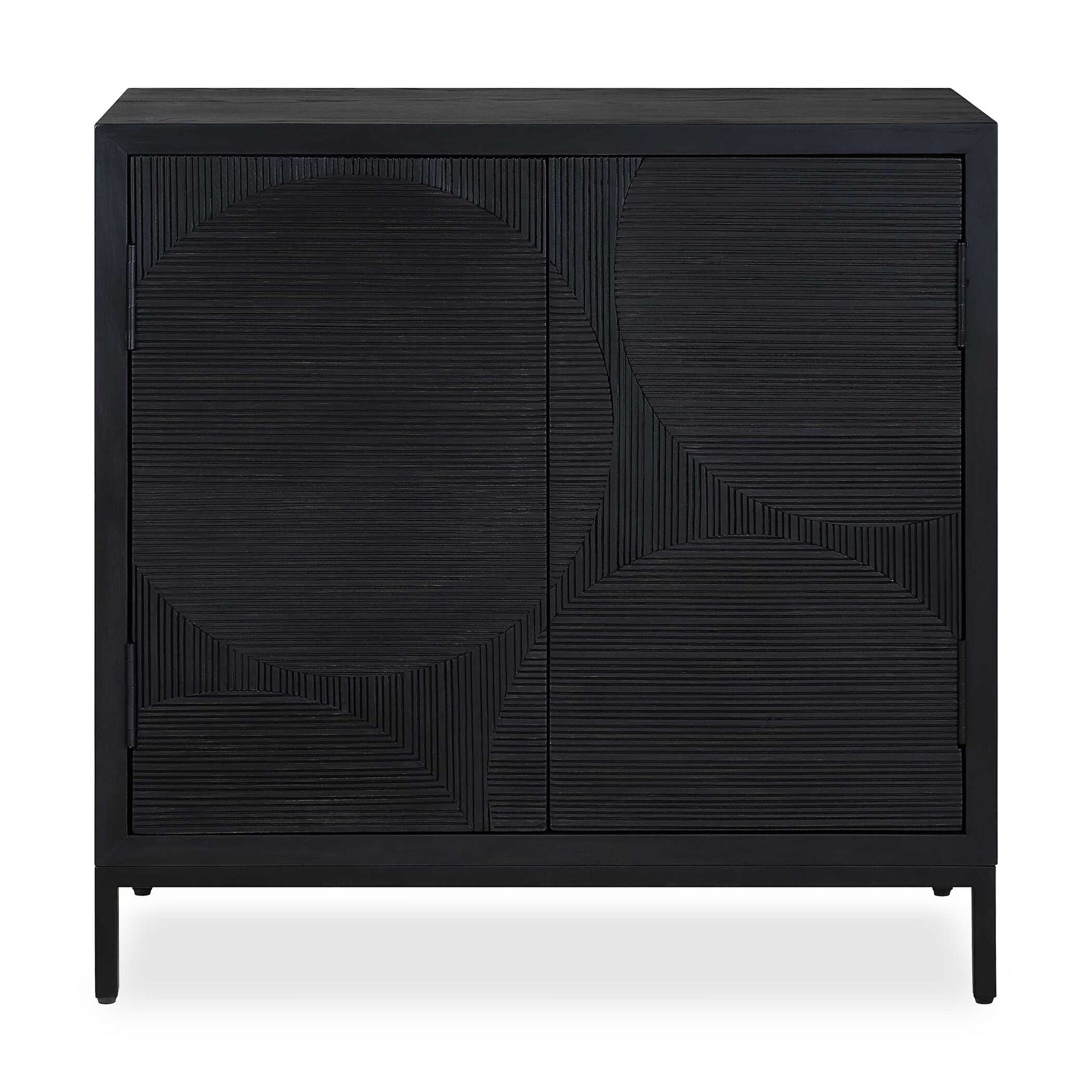 Uttermost Beswick Black 2 Door Cabinet