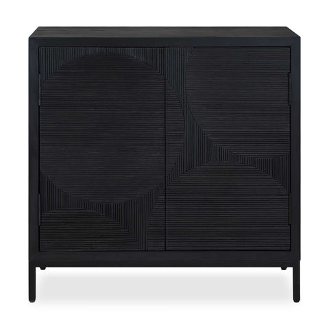 Uttermost Beswick Black 2 Door Cabinet