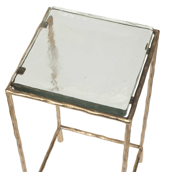 Uttermost Ovard Antiqued Gold Accent Table