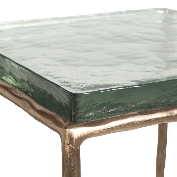 Uttermost Ovard Antiqued Gold Accent Table