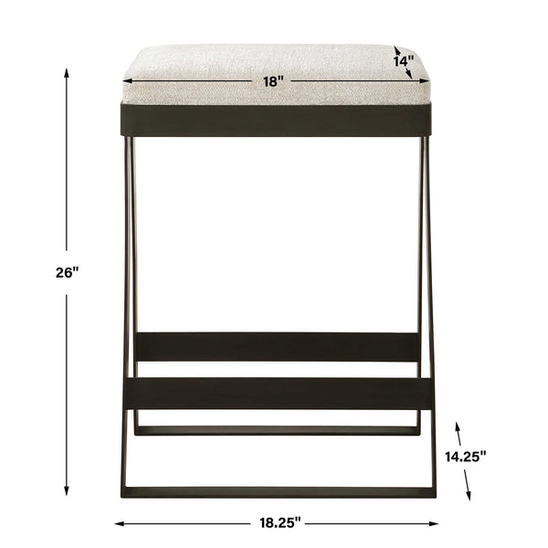 Uttermost Hover Iron Counter Stool