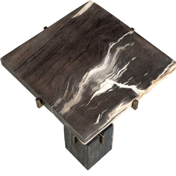 Uttermost Rowman Petrified Wood Accent Table