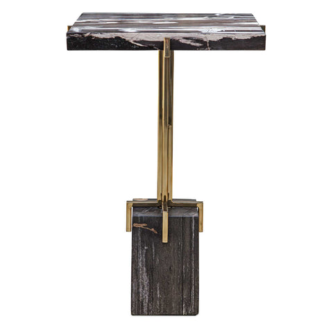 Uttermost Rowman Petrified Wood Accent Table