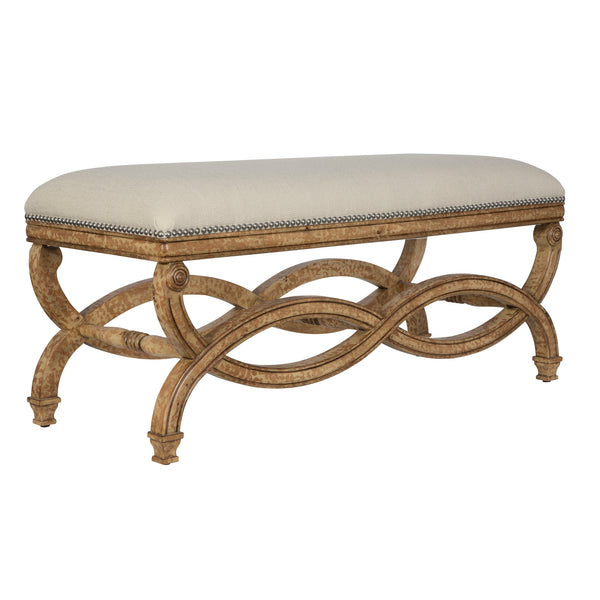 Uttermost Karline Natural Linen Bench