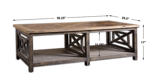 Uttermost Spiro Reclaimed Wood Cocktail Table