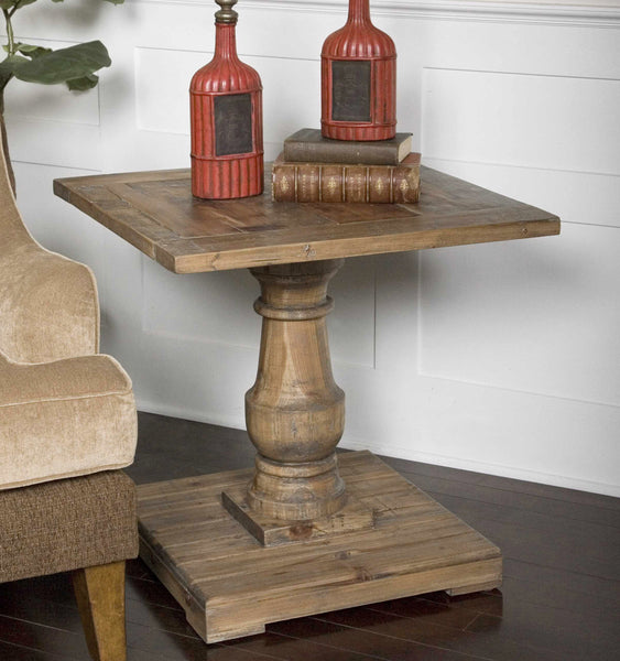 Uttermost Stratford Pedestal End Table