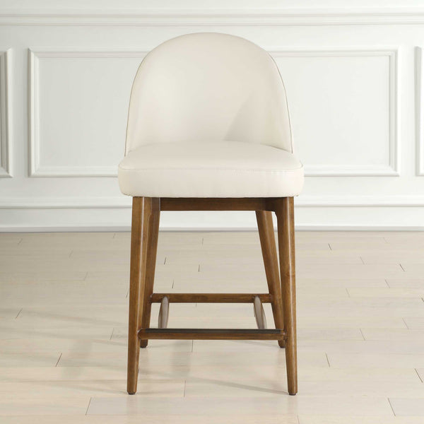 Uttermost Stitches Leather Counter Stool