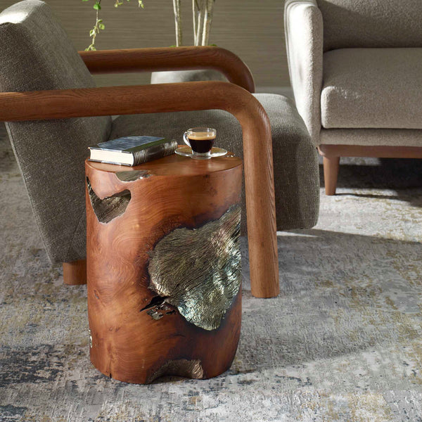 Uttermost Rafe Wooden Accent Stool