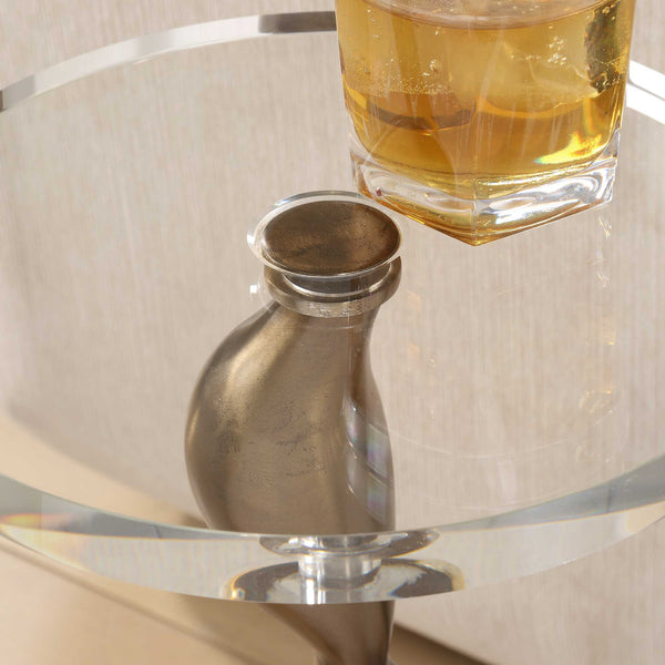 Uttermost Remolino Bronze Drink Table