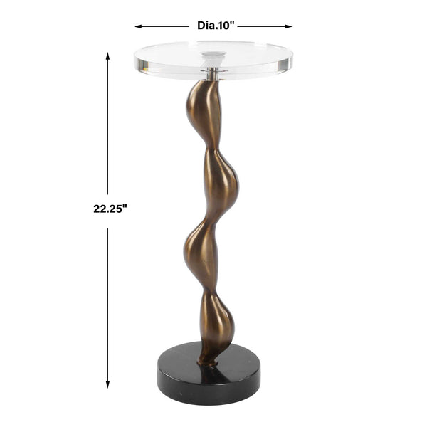 Uttermost Remolino Bronze Drink Table